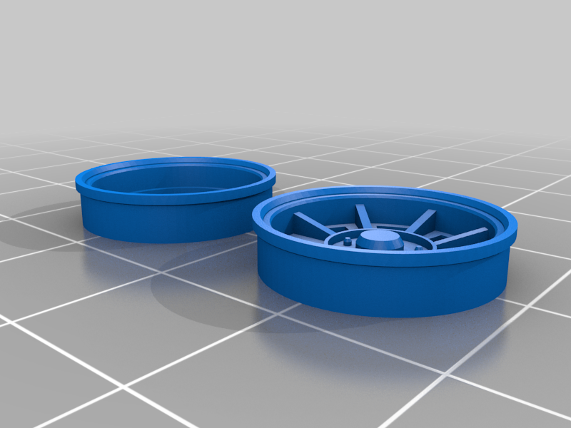Campagnolo Porsche wheels scale 1/25