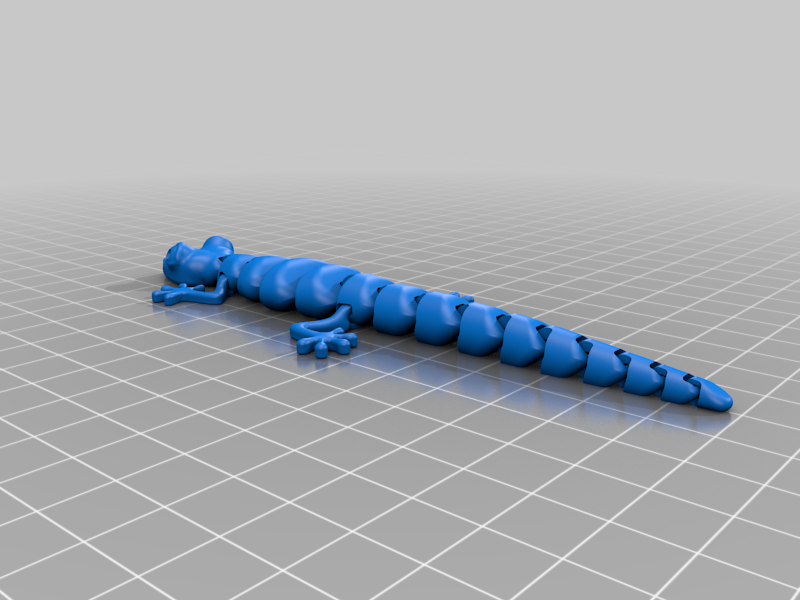 Articulated Lizard, scaled and arranged