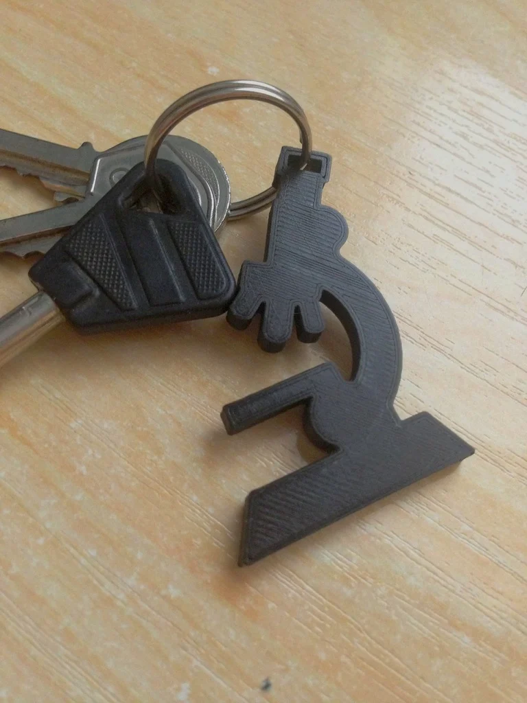 Key chain microscope