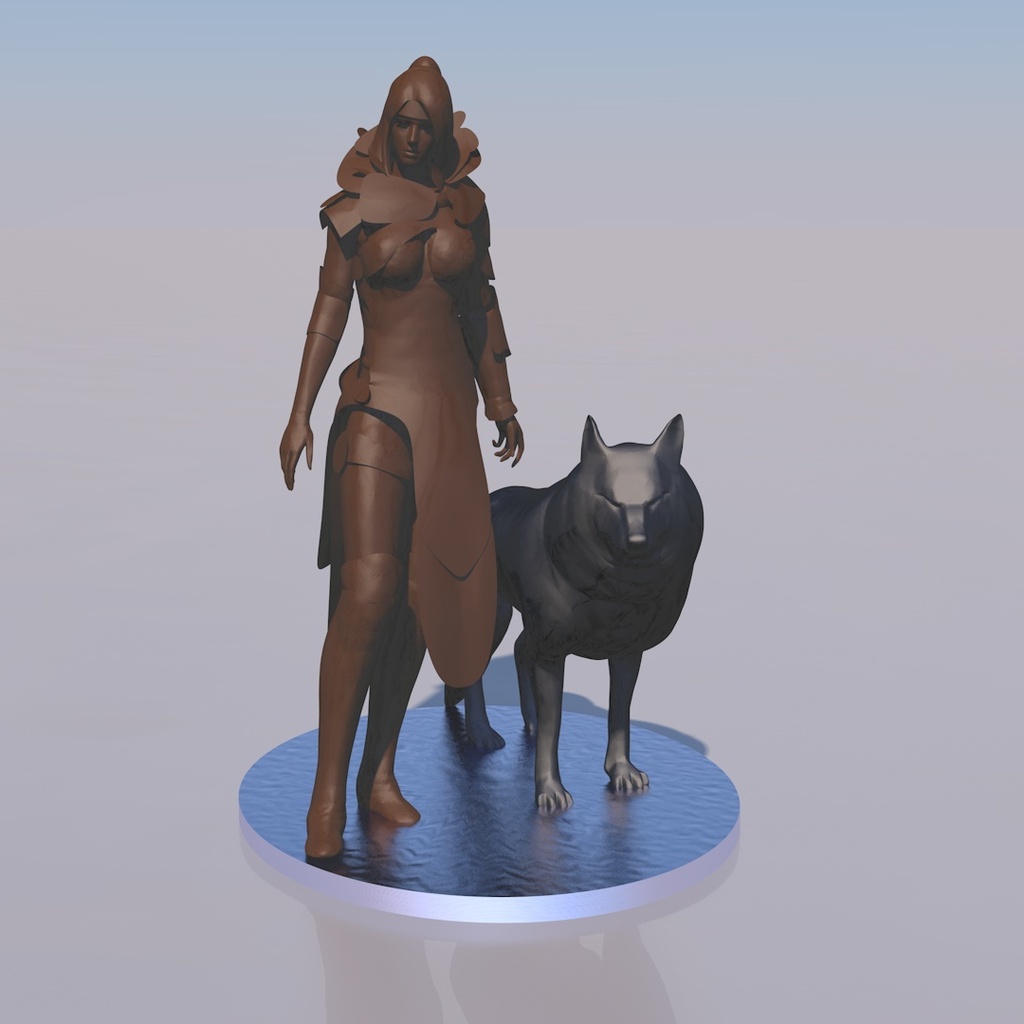 Eir Stegalkin and Garm from GuildWars2