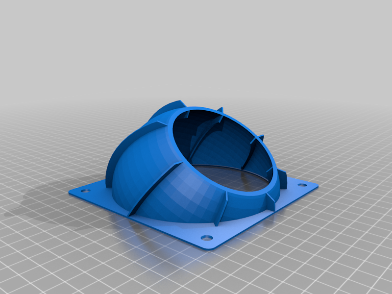 Retro fan duct 120x120