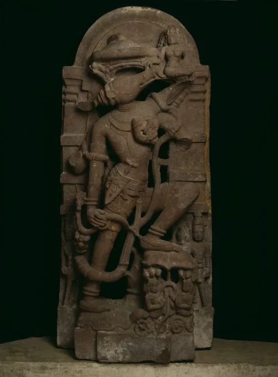 Boar Incarnation of God Vishnu (Varaha) Lifting the Earth Goddess Bhudevi, 11th century