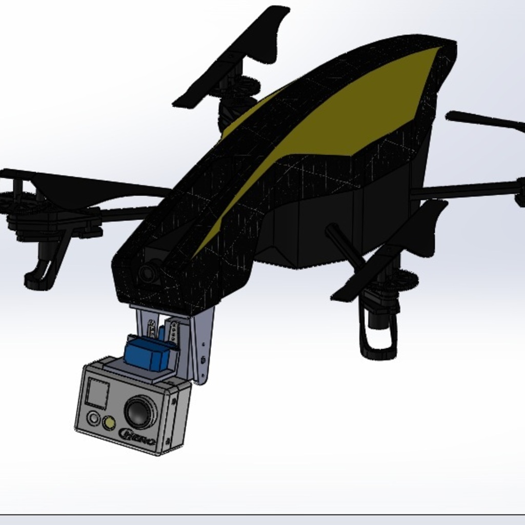 Parrot Ar drone 2.0 two axis camera gimbal
