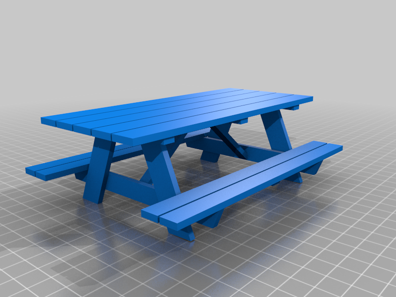 1:16 Scale Picnic Table