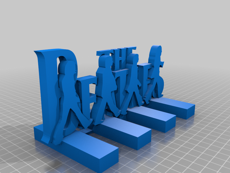 The Beatles Abby Road fan art silhouette