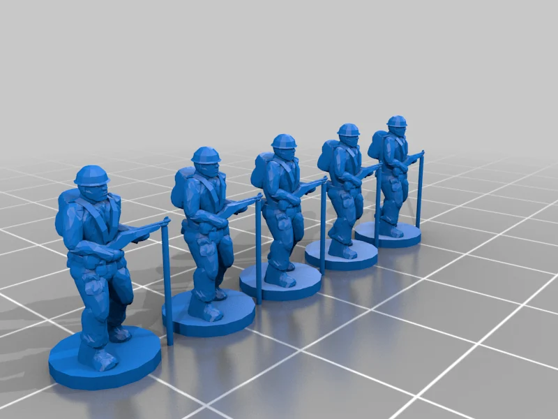 Army Men - FOW Flames of War 15mm Infantry