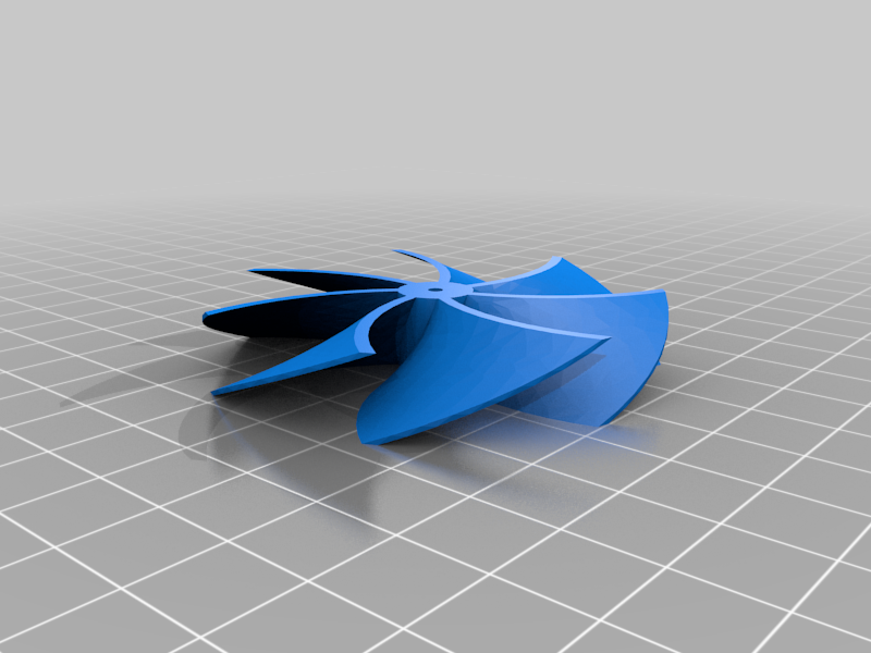 Another parametric fan (FreeCAD exercise)