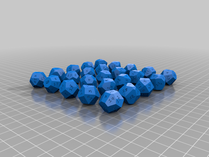 Irregular Symmetric D20 Set