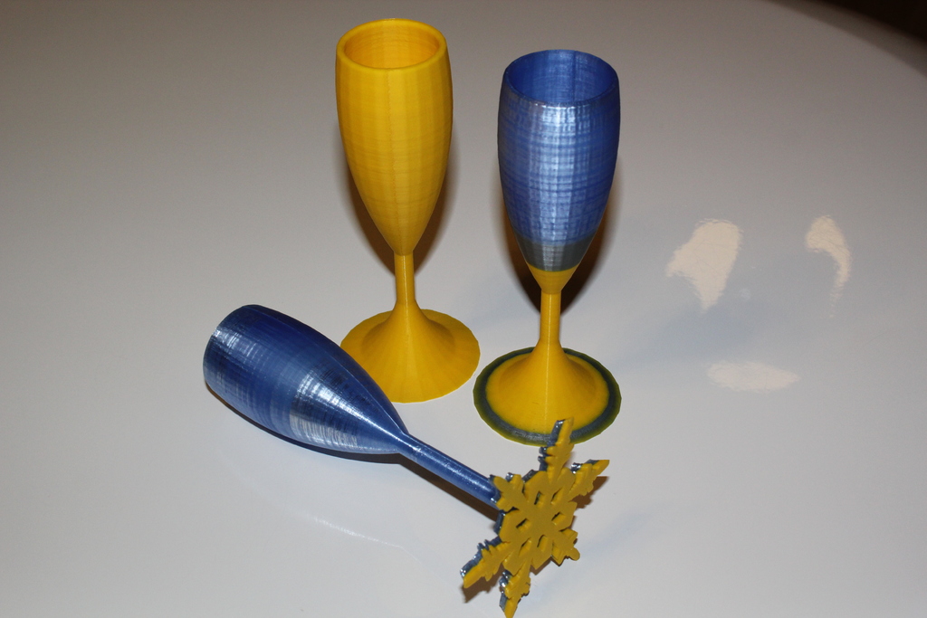 Snowflake Champagne glass