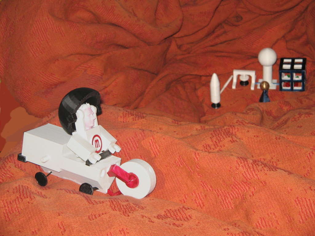Bre In Space! MakerBot Mars Base.