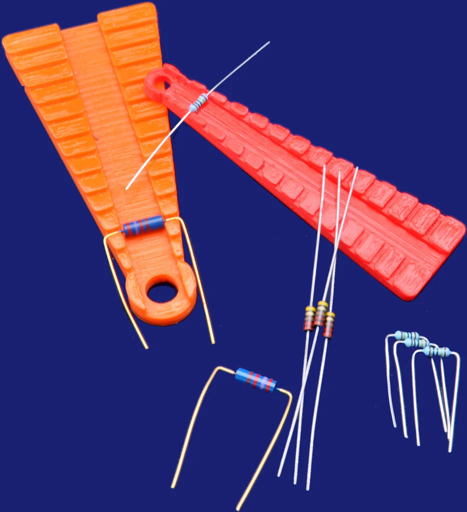 Resistor lead forming tool