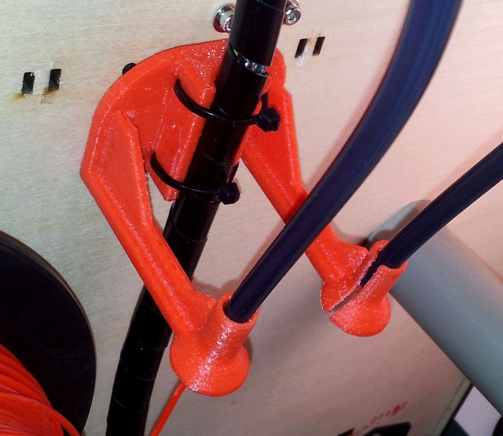 Spool filament guide for Flashforge / CTC with 6mm PTFE tube