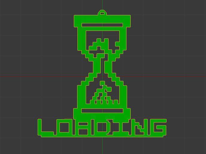 Loading clock earring.
