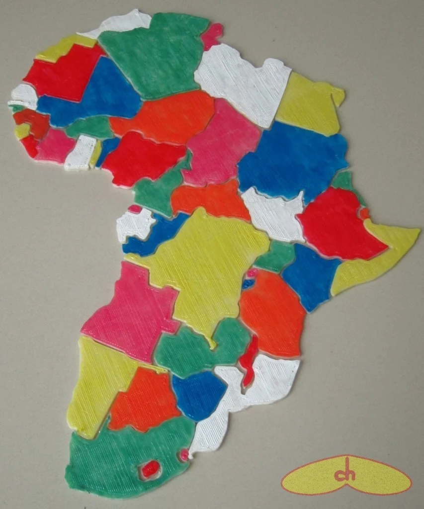 Africa map puzzle