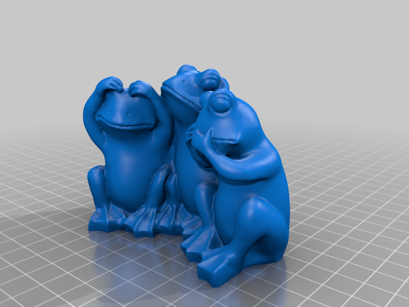 Three Wise Frogs
