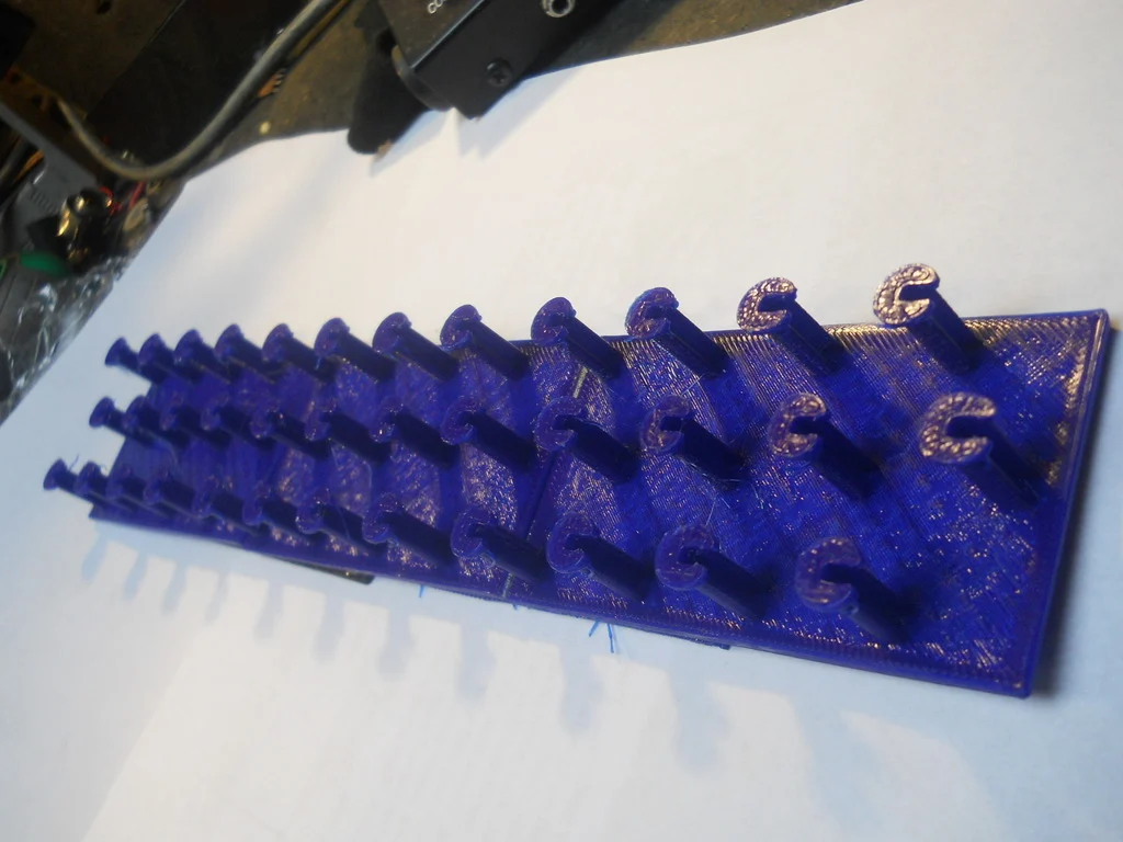 Customized rubber band loom. Sized for printrbot simple