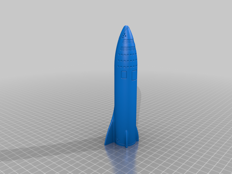 SpaceX BFR 2017 with Booster (1/300 scale)