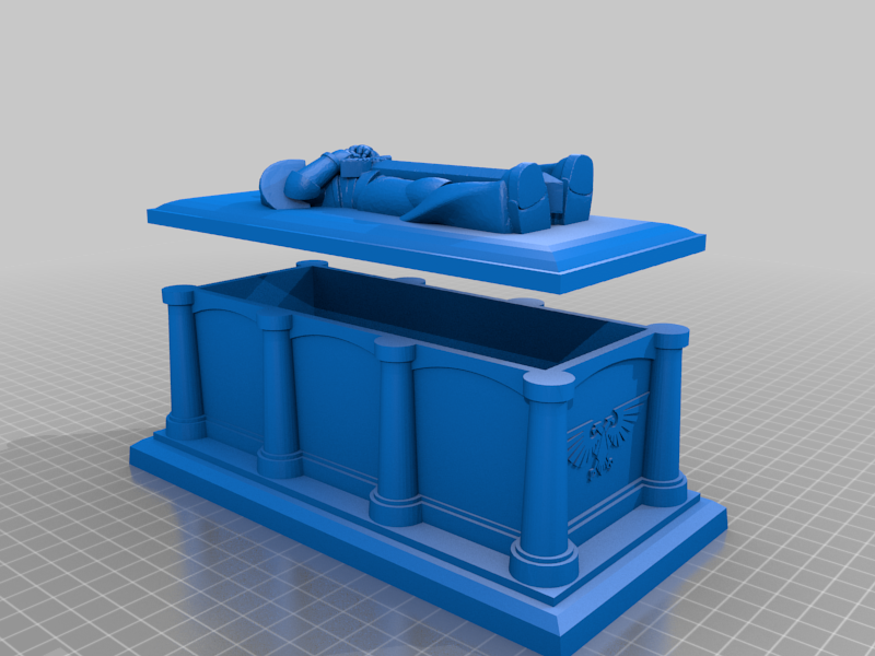 Interstellar Soldier Casket (usable, with lid)