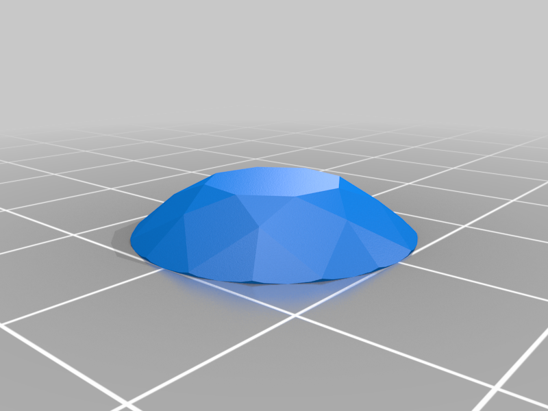 Diamond shape (Flat Bottom) - Brilliant cut 58