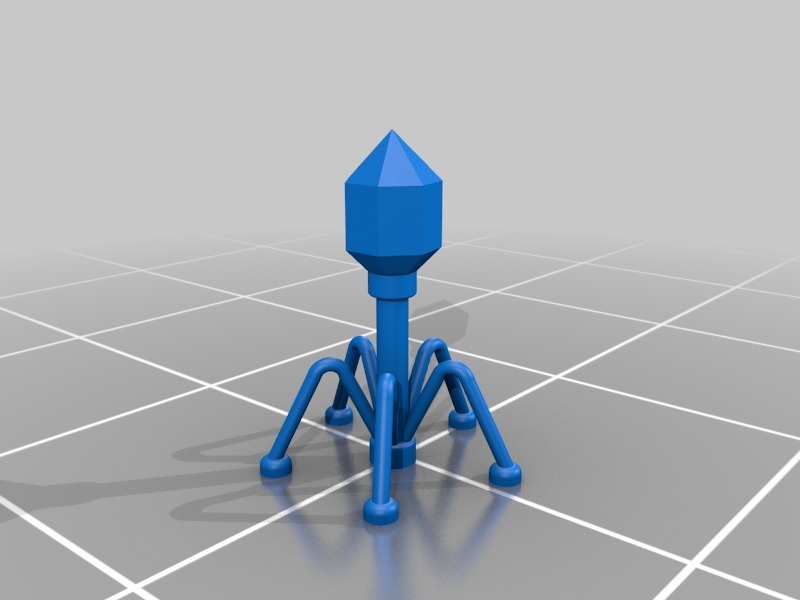 Stylized Bacteriophage