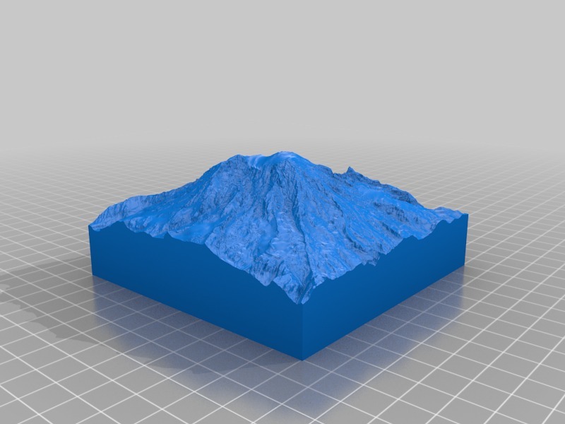 Mt Rainier. 10km Collectible Mountain.