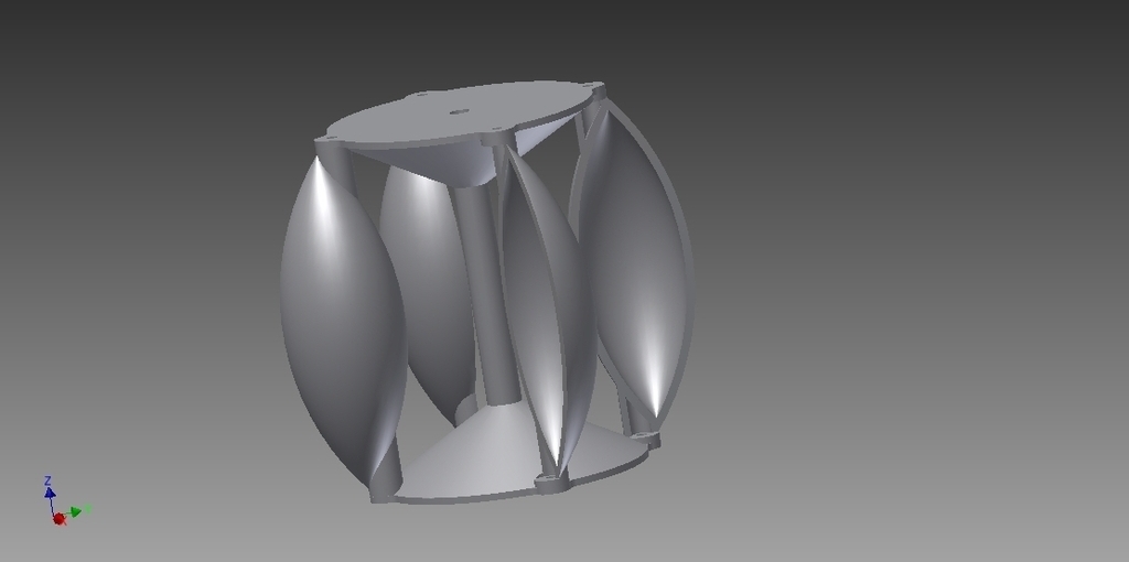 Small vertical wind turbine