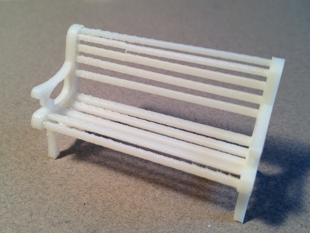 1:24 Park Bench