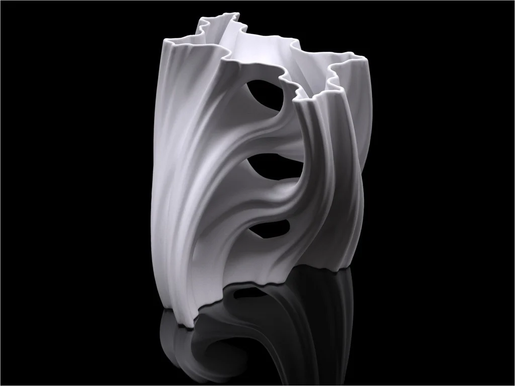Julia Vase #001 - Aqua