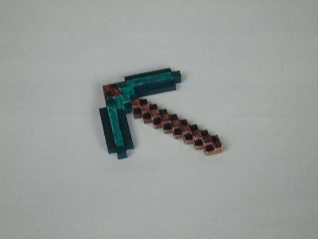 8-bit Minecraft fridge magnet