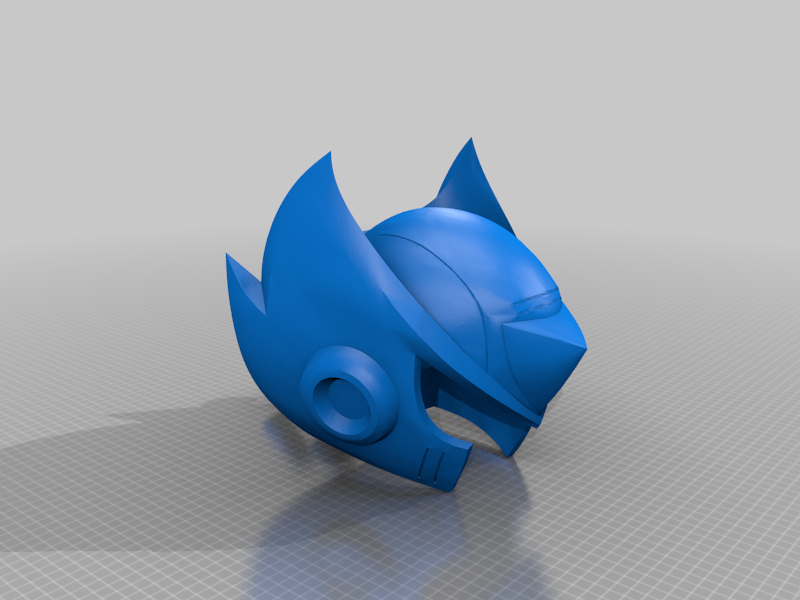 Mega Man Zero Helmet Seperated / Split