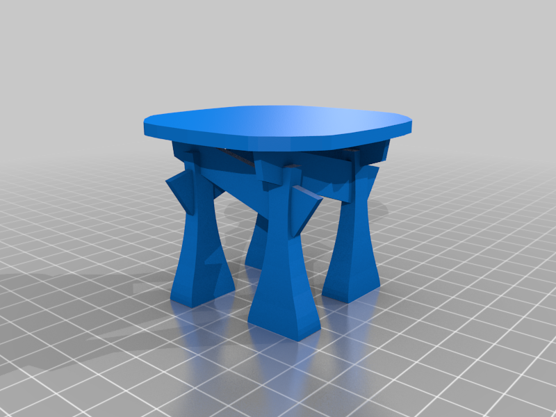 Temple coffee table (dollhouse scale)
