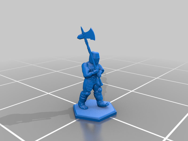Knight with halberd