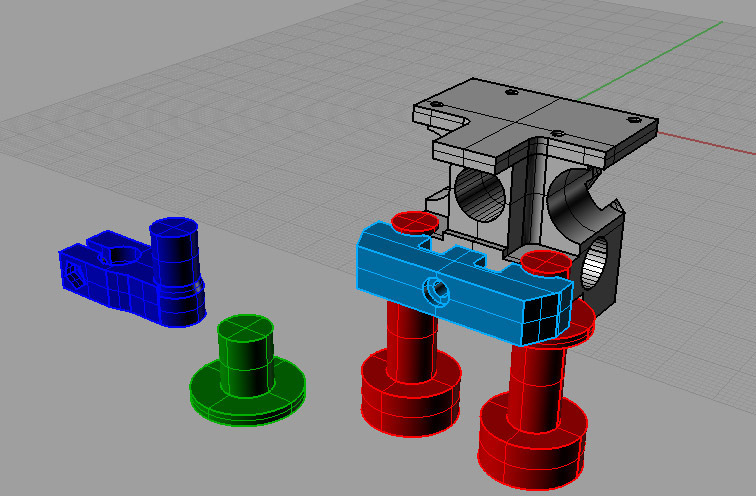 ULTIMAKER SeeMeCNC bowden extruder nozzle