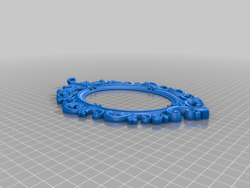 Oval Baroque Picture Frame (fixed)