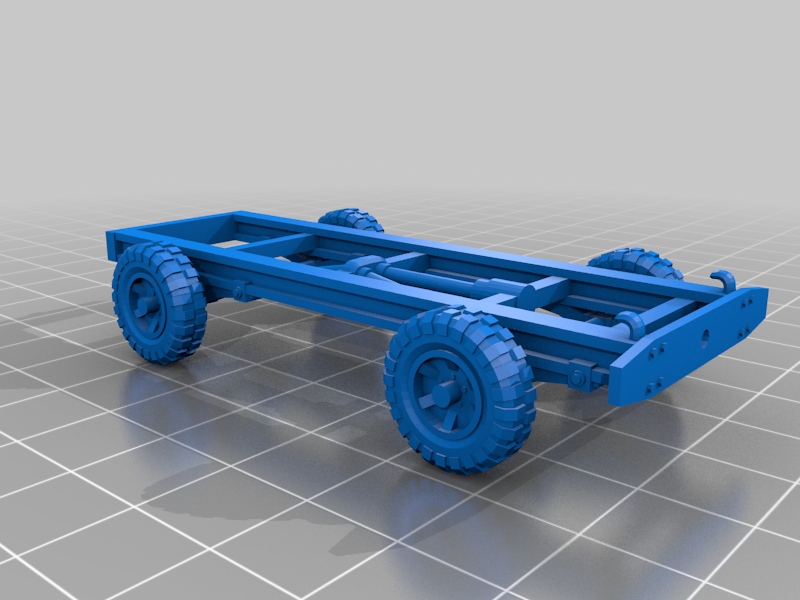 Chassis W3 for vehicle miniatures
