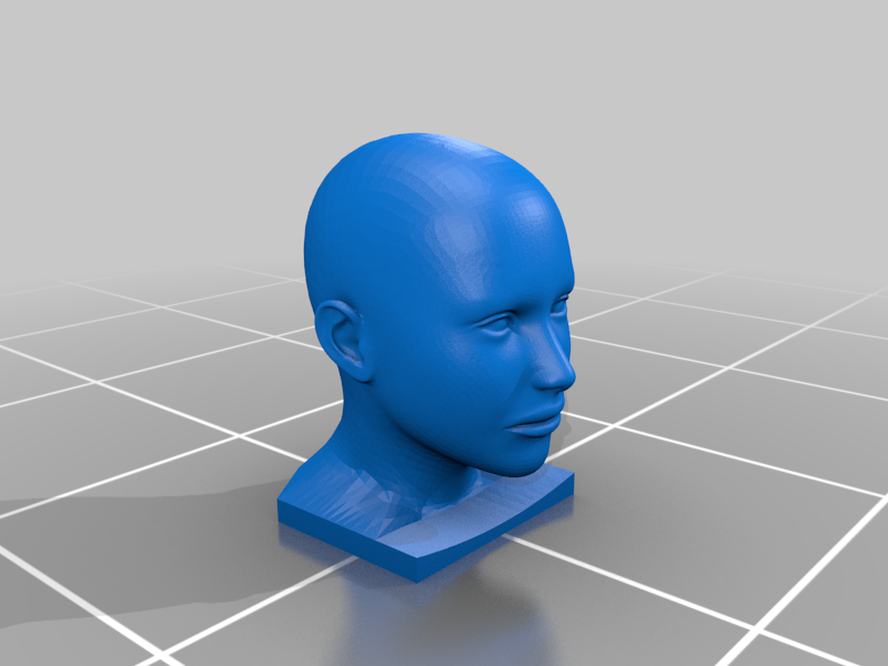 Full Size Human Head Model for resting headsets on