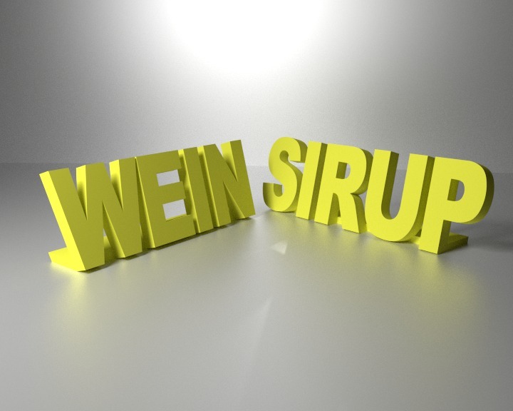 Wein und Sirup (selbststehend)