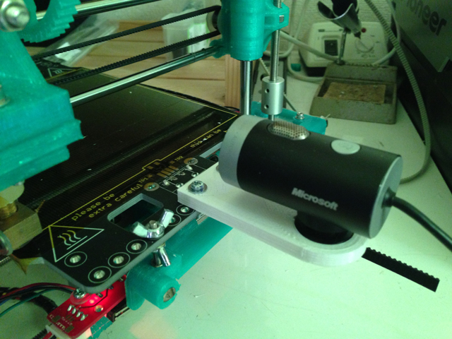 Microsoft LifeCamCinema Mount for "Portabee" heatedbed