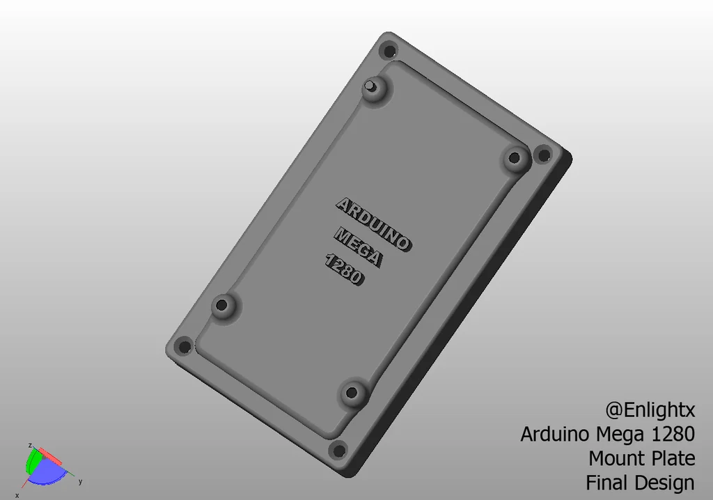 Arduino Mega 1280 Mount Plate