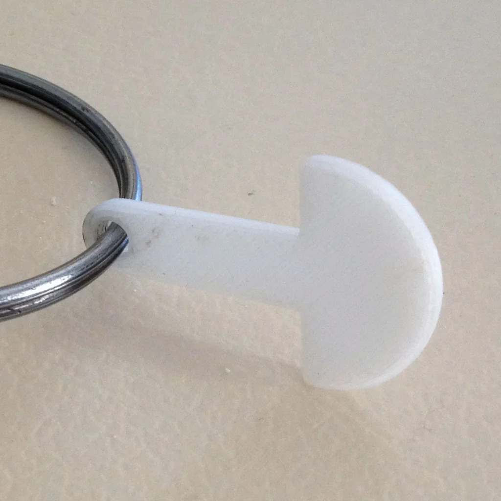 Removable shopping trolley token for Australia