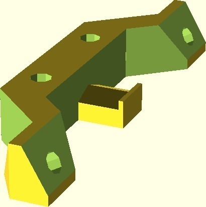 OpenSCAD version of OpenX Carriage Arm