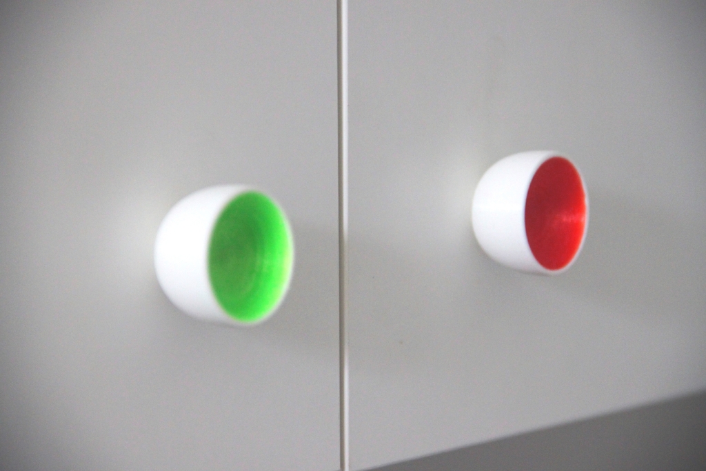 two tone knob for cabinet doors