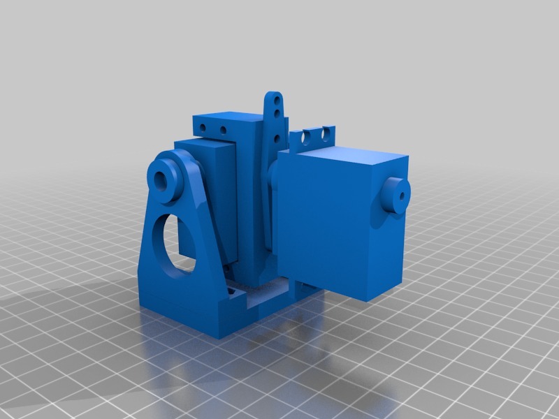DJI F550 Pan Tilt (Gimbal) w Servos Camera Mount (included openSCAD source)