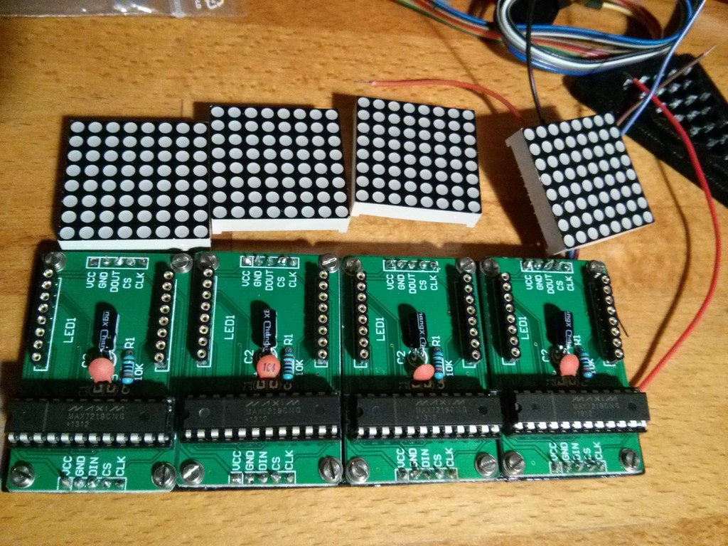 Parametric MAX7219 + led matrix support