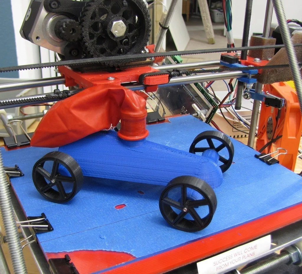 Balloon Powered Jet Car with Sweet Rimzzz