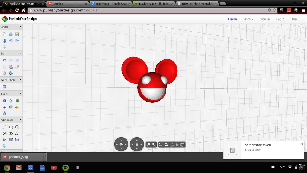 deadmau5 head (red)