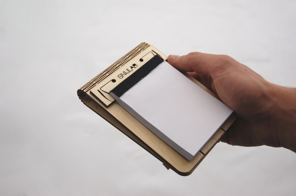 Folding Wood Booklet vertical