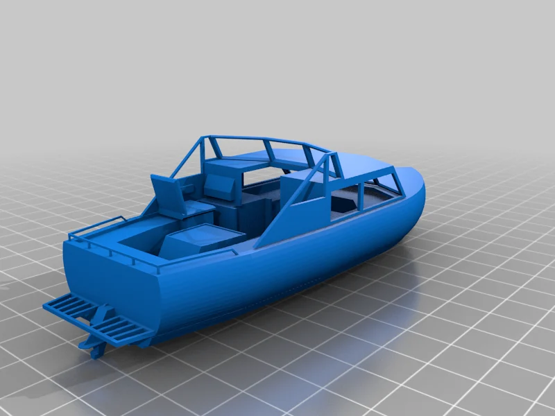 1-87  Cabin Cruiser (MV Bait-fish) Full hull and Waterline