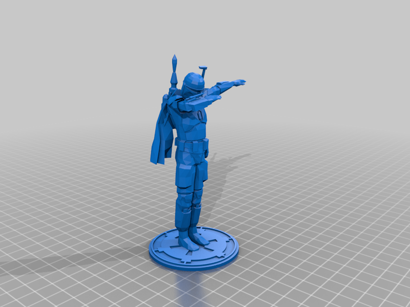 Dabbing Boba Fett on stand