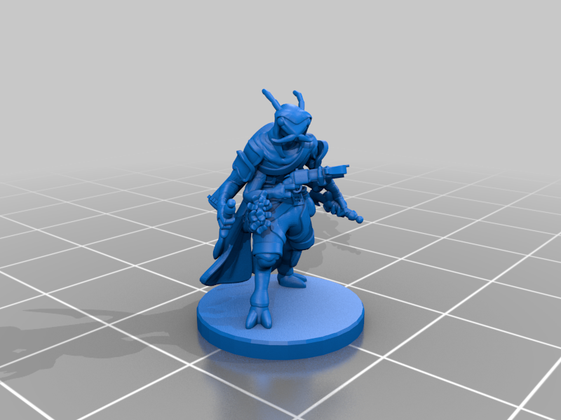 Thri-Kreen Rogue/Bard Miniature